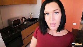 A step mom was handcuffed and fucked by her step son