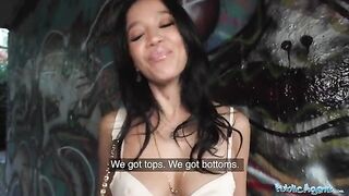 Natural beauty Asia Vargas gets fucked outdoors for cash