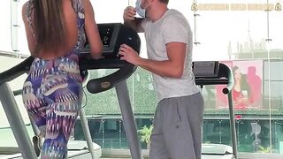 Colombian girl with bubble butt gets fucked hard in the gym