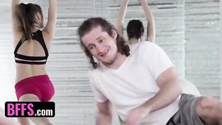 A yoga perv fucked his yoga instructor and classmate in a steamy session