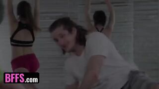 A yoga perv fucked his yoga instructor and classmate in a steamy session