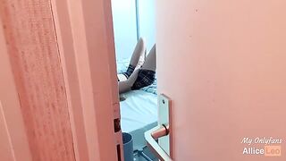 I observe my half-sister while she masturbates. I offered her my cock and she accepted!