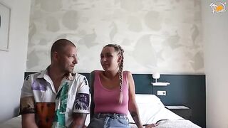 Owiaks Couple enjoys their first intimate fun at hotel