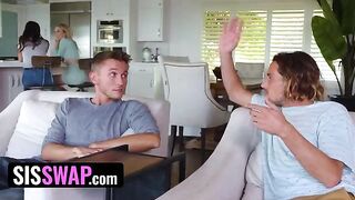 Lusty dudes pretended to be stepsisters' boyfriends and swapped them