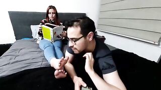My men have a secret foot fetish, they love to worship feet