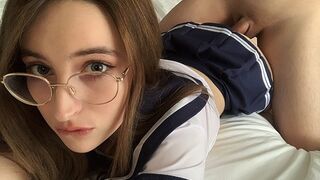 Stepsister BellaMurr shoots a video of her tight pussy being fucked hard