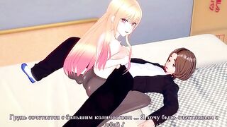 A sexy girl dressed up as a schoolgirl to seduce her lover in this captivating scene