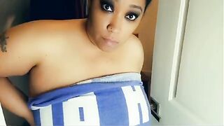 BBW Ebony Step Mom gets cornered and fucked in the closet