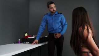 The agent found a toy in the bag of a naughty traveler