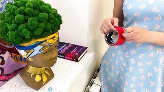 Tape her mouth shut, stepmom, don't get offended. The stepson fucked his stepmom without a condom