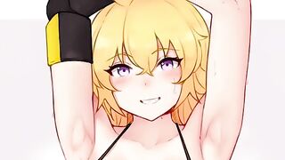 Yang teaches you how to jerk off with her enticing voice in this hentai joi video