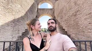 Date night in Rome turns into a passionate roam