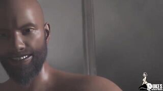 White girl fucked in her sweet pussy by a black DILF with BBC