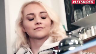 Horny thief fucked petite teen Marilyn Sugar in the hostel room