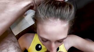 Girl suffering from perving gets fucked hard by a beautiful blondie
