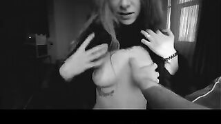 A beautiful girl brought warm sex pleasure to her lover, just like a sunny day