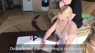 A shy student gets fucked by her math tutor in a steamy scene