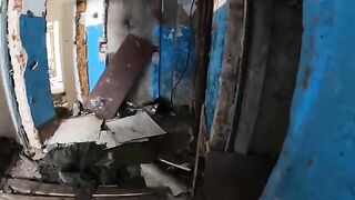 Exhibitionist girl gets fucked in a ruinous house