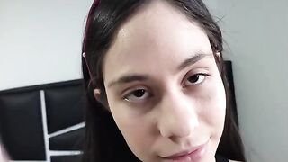 The perverted stepdaughter cheats on her boyfriend with her stepdad