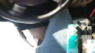 My nosy neighbor catches me jerking off in my car