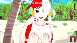 One Piece Hentai with Uta singing her heart out in a dreamlike scene