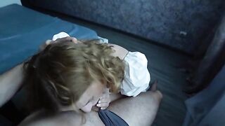 I’ll give you 200 dollars for a blowjob, little schoolgirl? Come on!
