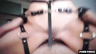 Tiny Teen is used as a play thing for the sadistic man