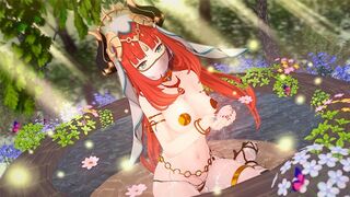 Beautiful girl Nilou has sex in the impact of Genshin