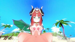 Beautiful girl Nilou has sex in the impact of Genshin