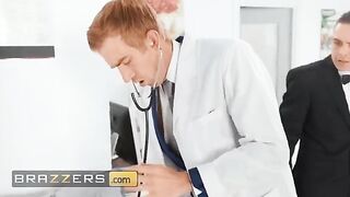 Doctor cures cold feet with his huge cock in a steamy Brazzers scene