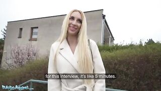 Public Agent picks up young blondie for a cash shoot