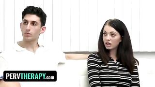Beautiful milf doctor Kenzie Love helps stepsiblings explore sexuality