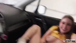 Skinny teen Laney Grey with a beautiful bubble butt gets fucked hard