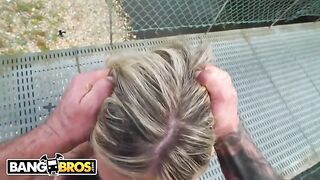 Hot Latina slut Carla Boom fucked hard by Emilio Ardana in the street
