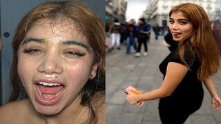 Submissive Latina teen picked up in the street for rough sex