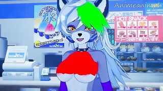 Roxanne Wolf gets fucked in her room after closing FNAF
