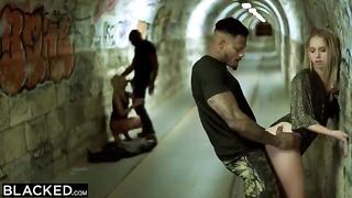 Blonde in anal sex adventures on the street in this hot BLACKEDRAW compilation