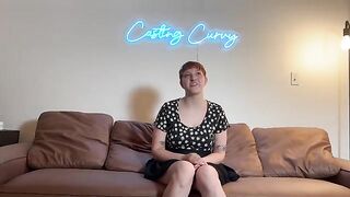 Curvy girl’s first porn casting for big tits art, a unique niche