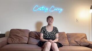 Curvy girl’s first porn casting for big tits art, a unique niche