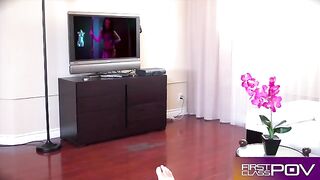 The hottest slut queen Adriana Chechik gets her pussy filled with cum