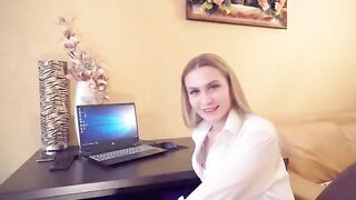 A hot woman would like to have sex with her boss to get promoted