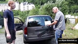 Outdoor group sex with an intense finish - Egon Kowalski style