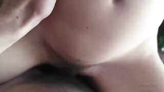 Skinny girl fucks and sucks her boyfriend’s cock on a vacation