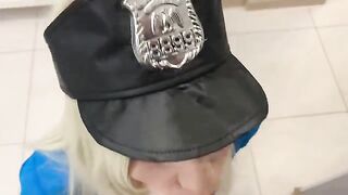A police girl arrived at the apartment, but things took a different turn