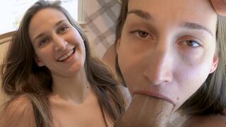 Mystica Jade turned into a whore as soon as she saw James' cock