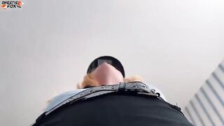 A surprise was arranged for me by a sexy girl in police suit