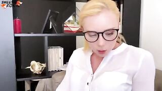 The secretary is getting fucked by her boss in different poses