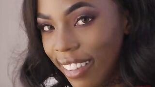 The hottest ebony teen Sarah Banks gets her asshole gapped hard