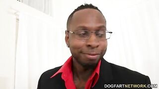 Payton Preslee, busty beauty, gets fucked hard on her big day by two cocks