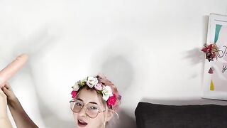Pretty baby Emma Fiore shows her horny side